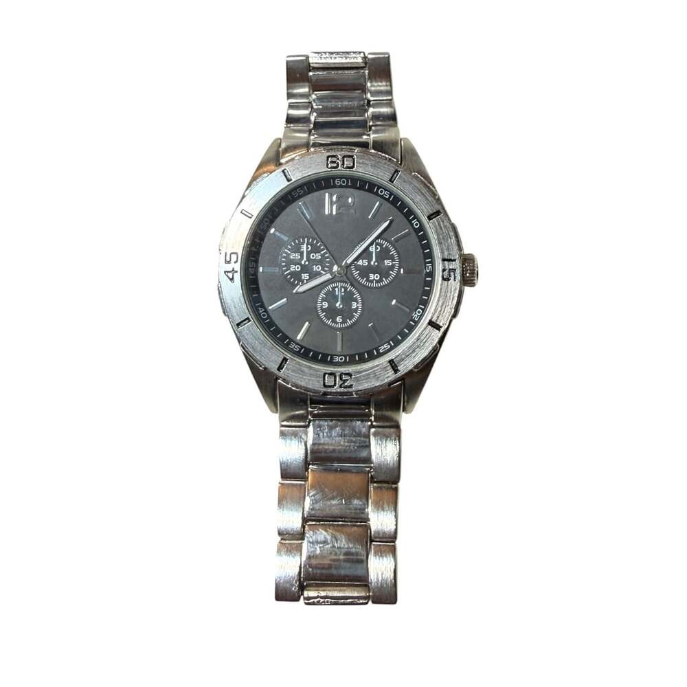 FMD Men's Silver Stainless Steel Chronograph Watch